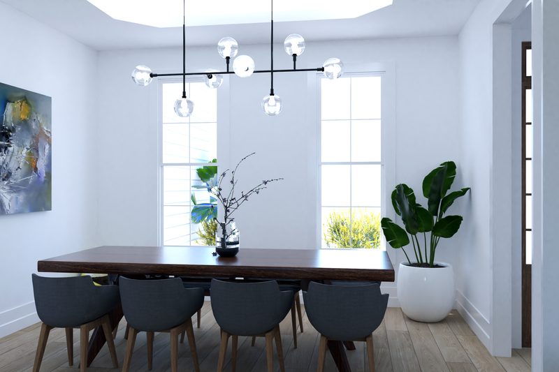 House Blueprint - Interior - Dining Room for Traditional House Plan #54-397 - 3 bed, 2 bath