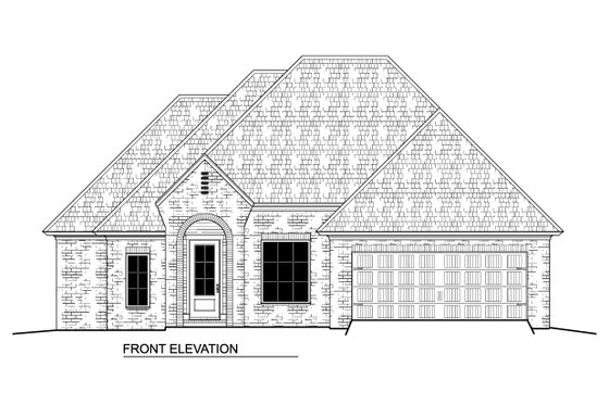 Exterior - Front Elevation 3 for Traditional House Plan #1081-37 - 3 bed, 2 bath