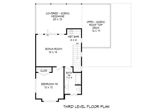 Floor Plan - Other Floor for Contemporary House Plan #932-515 - 3 bed, 3.5 bath