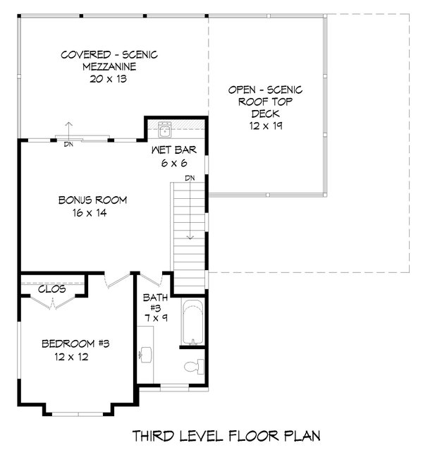 Contemporary Floor Plan - Other Floor Plan #932-515