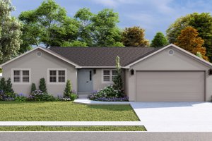 Ranch Exterior - Front Elevation Plan #1060-260