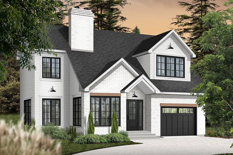 Architectural House Design - Traditional Exterior - Front Elevation Plan #23-231