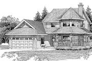Victorian Style House Plan - 3 Beds 2.5 Baths 2043 Sq/Ft Plan #47-268 