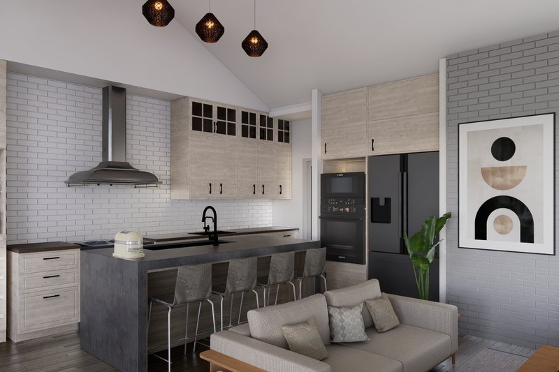 Architectural House Design - Interior - Kitchen 1 for Farmhouse House Plan #1112-15 - 4 bed, 3 bath