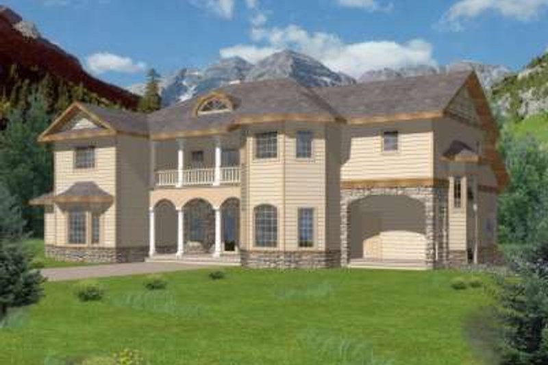 Dream House Plan - European Exterior - Front Elevation Plan #117-466