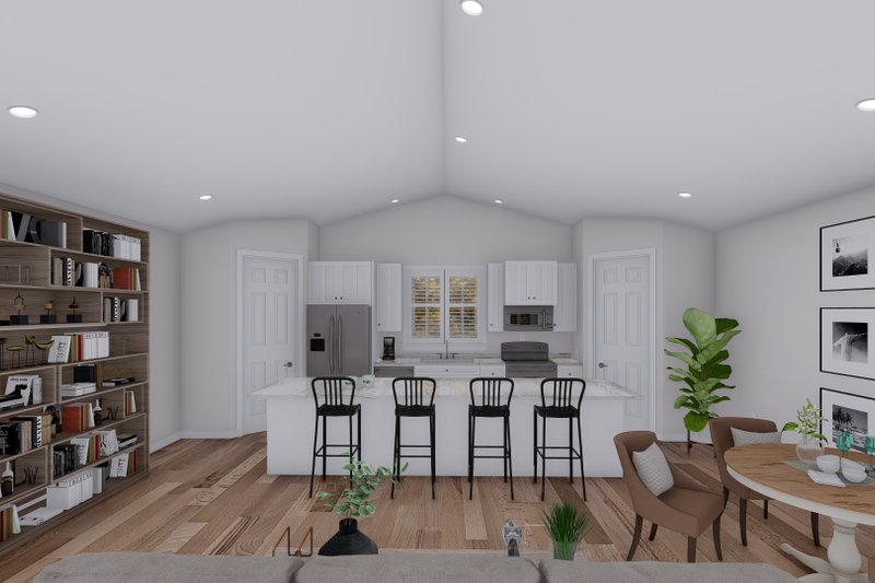 House Plan Design - Interior - Family Room 2 for Farmhouse House Plan #1060-118 - 2 bed, 2.5 bath