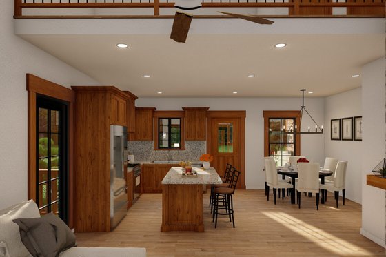 Interior - Kitchen for Craftsman House Plan #17-3370 - 3 bed, 2 bath