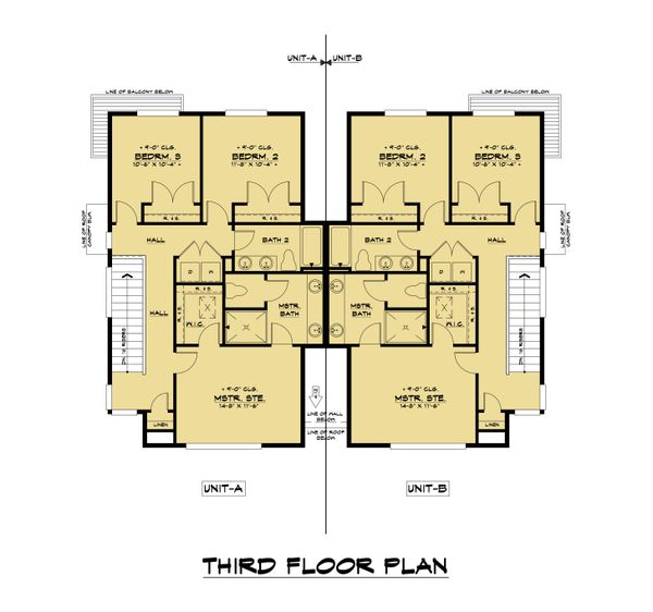 Home Plan - Contemporary Floor Plan - Upper Floor Plan #1066-119
