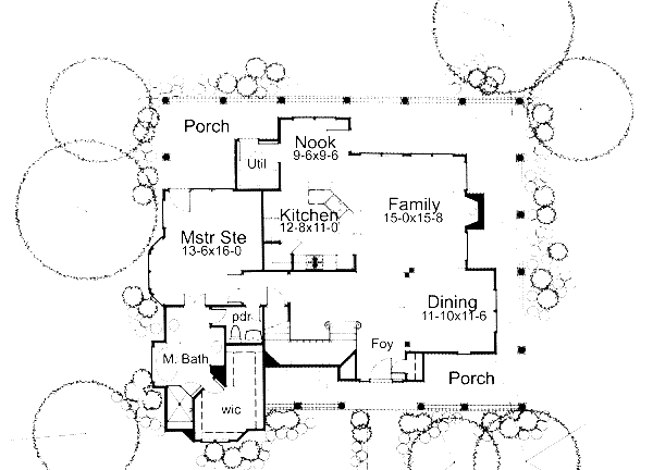 Traditional Floor Plan - Main Floor Plan #120-141