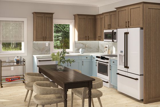 Interior - Dining Room for Traditional House Plan #455-468 - 2 bed, 1 bath