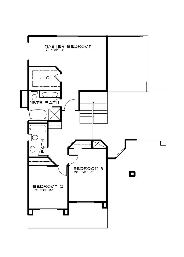 Dream House Plan - Mediterranean Floor Plan - Upper Floor Plan #515-64
