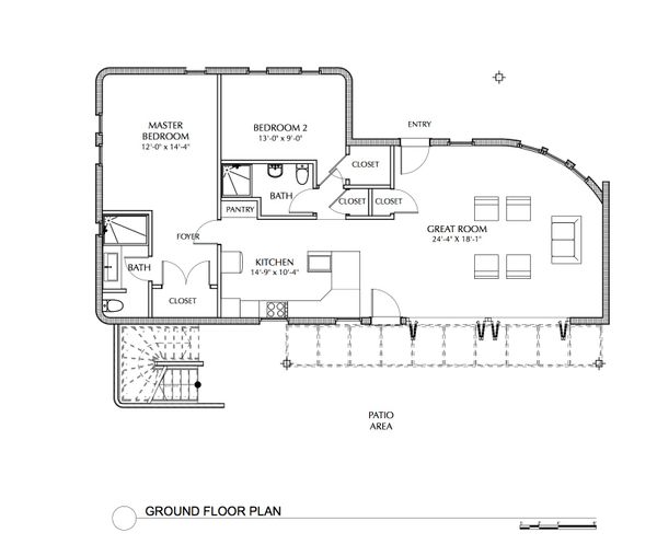 Beach Floor Plan - Main Floor Plan #535-23