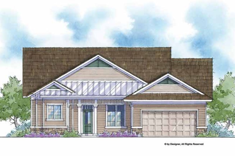 Home Plan - Country Exterior - Front Elevation Plan #938-52
