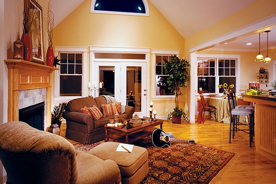 Interior - Family Room for Country House Plan #929-577 - 3 bed, 2 bath