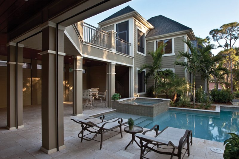Architectural House Design - Exterior - Rear Elevation for Traditional House Plan #930-441 - 3 bed, 3.5 bath
