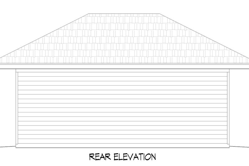 Dream House Plan - Exterior - Rear Elevation for Traditional House Plan #932-315, 1 bath