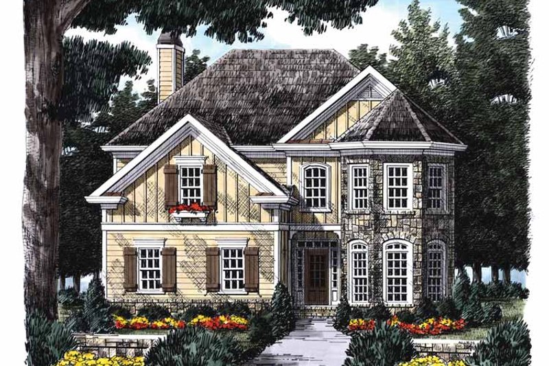 Dream House Plan - Country Exterior - Front Elevation Plan #927-846
