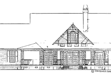Dream House Plan - Country Exterior - Rear Elevation Plan #929-209