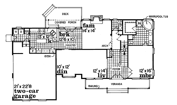 Traditional Floor Plan - Main Floor Plan #47-282