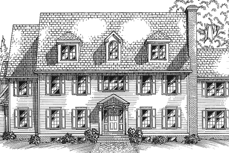 House Blueprint - Classical Exterior - Front Elevation Plan #994-10