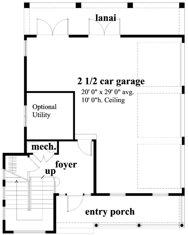 Architectural House Design - Mediterranean Floor Plan - Lower Floor Plan #930-167
