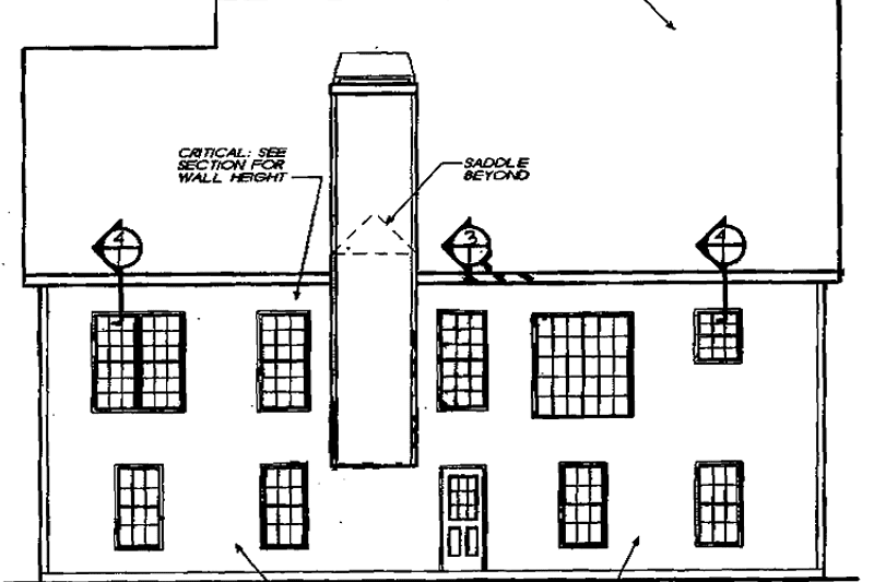 Home Plan - Exterior - Rear Elevation for Colonial House Plan #927-751 - 3 bed, 2.5 bath