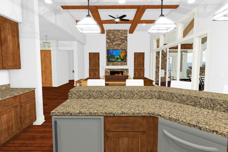 Dream House Plan - Interior - Kitchen for Craftsman House Plan #1069-1 - 2 bed, 2.5 bath