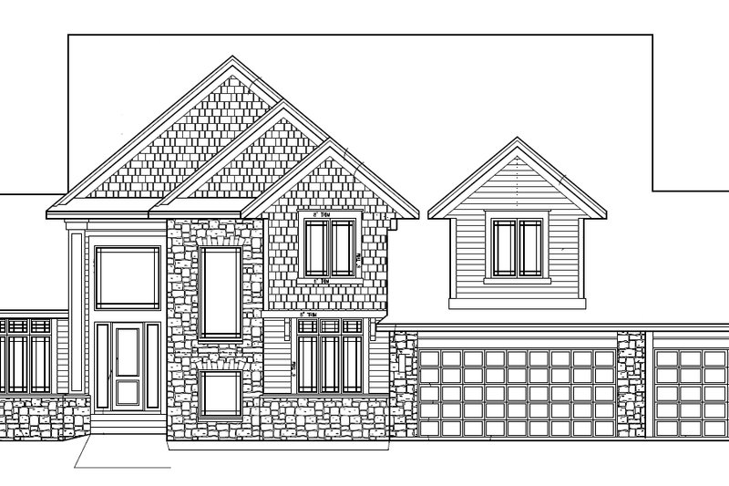 House Design - Photo 2 for Traditional House Plan #56-594 - 4 bed, 3.5 bath