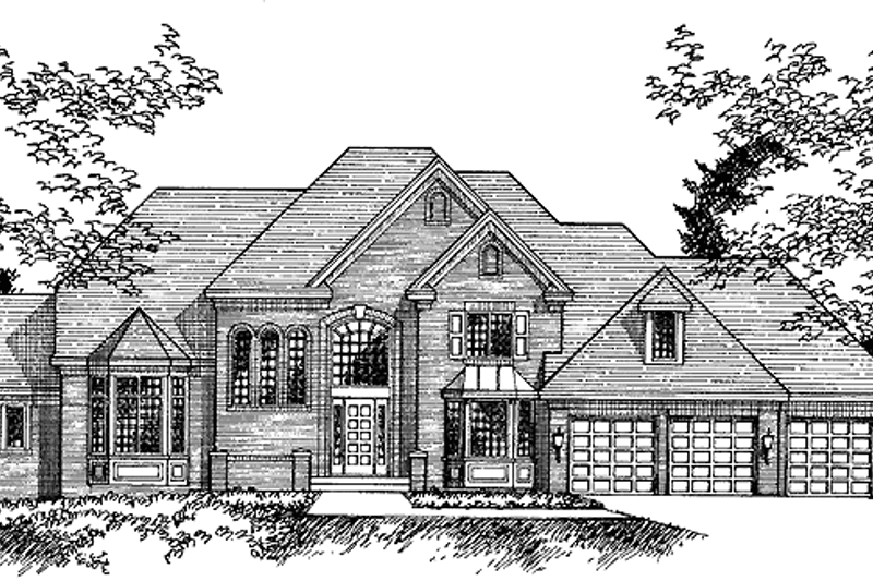 House Blueprint - Traditional Exterior - Front Elevation Plan #51-791
