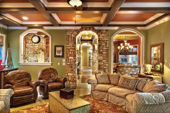 Interior - Family Room 2 for Mediterranean House Plan #930-70 - 3 bed, 2.5 bath