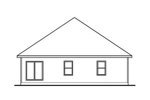 Exterior - Rear Elevation for Craftsman House Plan #20-2259 - 3 bed, 2 bath