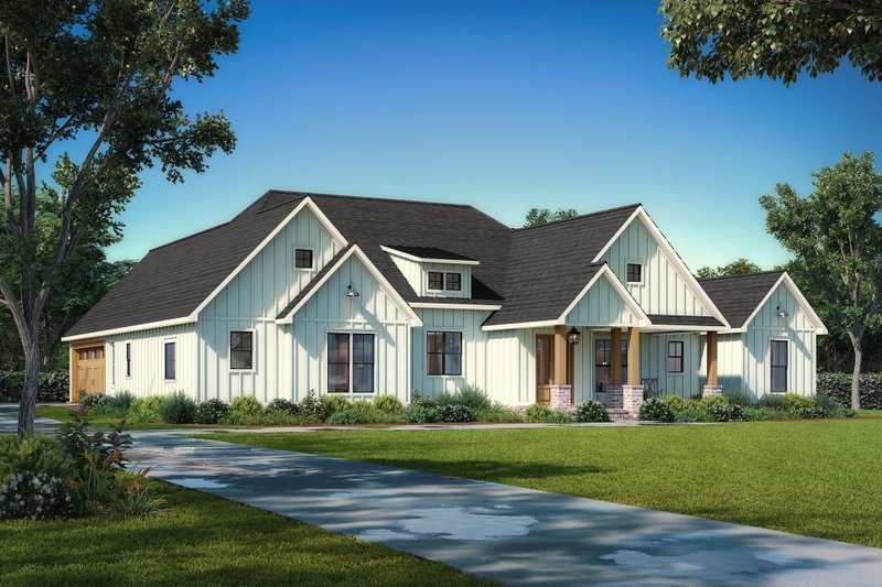 Dream House Plan - Exterior - Other Elevation 1 for Farmhouse House Plan #1074-82 - 4 bed, 4.5 bath