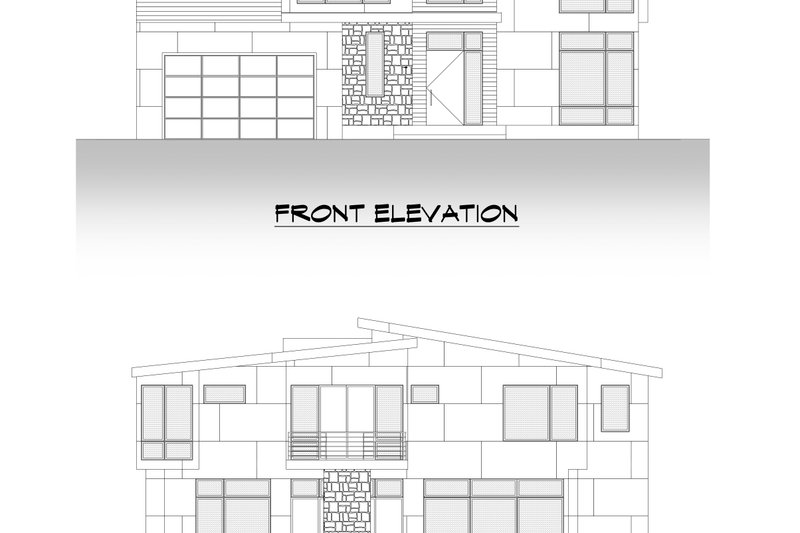 Architectural House Design - Exterior - Other Elevation 2 for Contemporary House Plan #1066-180 - 4 bed, 3.5 bath