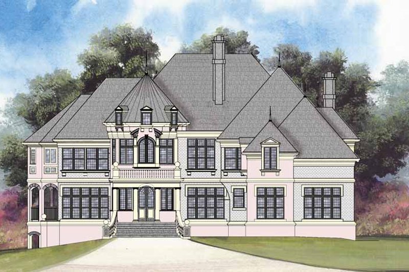 Home Plan - Exterior - Front Elevation 6 for Country House Plan #119-409 - 5 bed, 4 bath