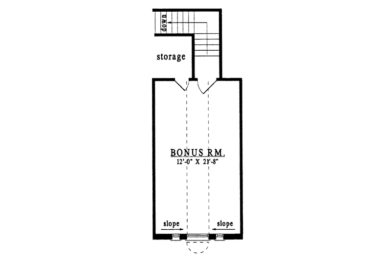 Home Plan - Floor Plan - Other Floor for Country House Plan #42-541 - 3 bed, 2 bath