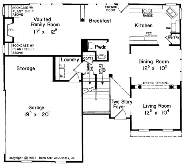 Architectural House Design - Mediterranean Floor Plan - Main Floor Plan #927-228