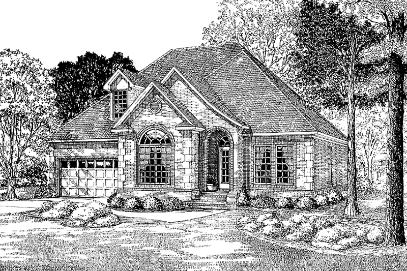 Architectural House Design - Country Exterior - Front Elevation Plan #17-2685