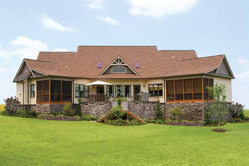 Dream House Plan - Exterior - Rear Elevation 1 for Craftsman House Plan #929-422 - 3 bed, 3.5 bath