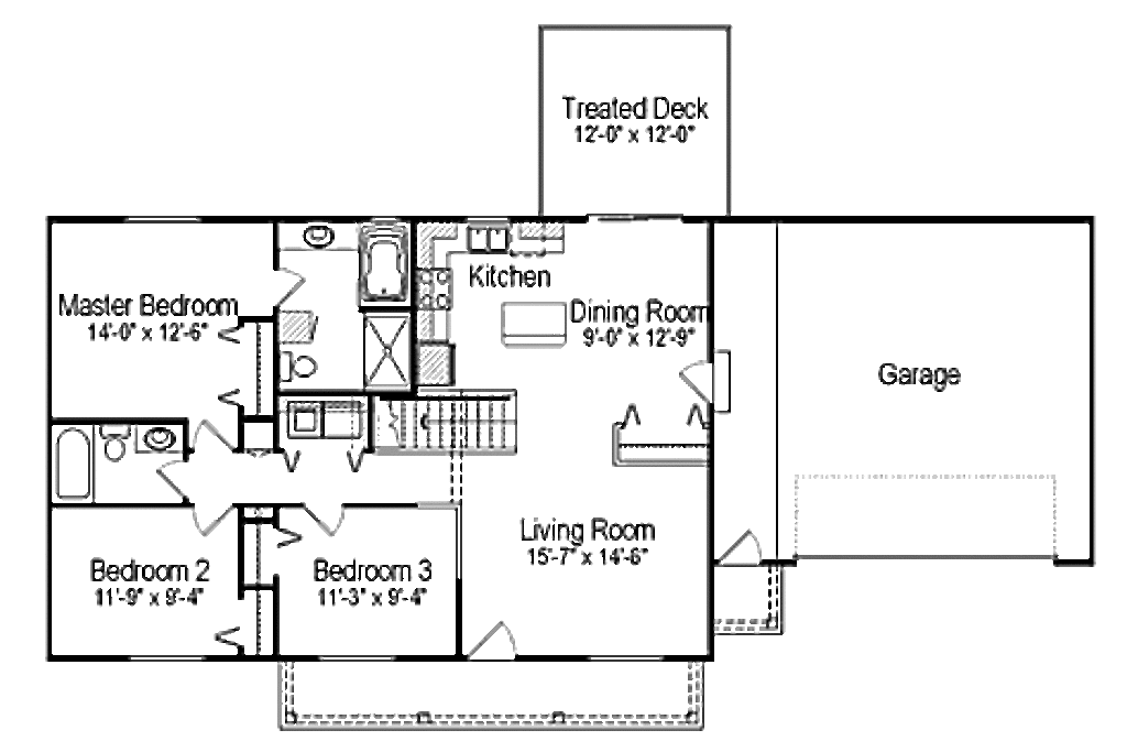 Popular Style 40+ 3 Bedroom 3 1/2 Bath Ranch House Plans