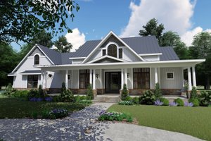 Exterior - Front Elevation 4 for Farmhouse House Plan #120-257 - 3 bed, 2.5 bath