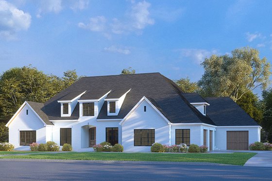 Exterior - Front Elevation 4 for Traditional House Plan #923-291 - 4 bed, 3.5 bath