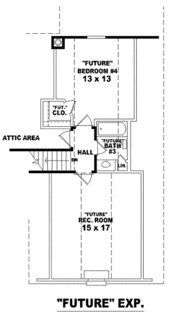 European Floor Plan - Upper Floor Plan #81-869