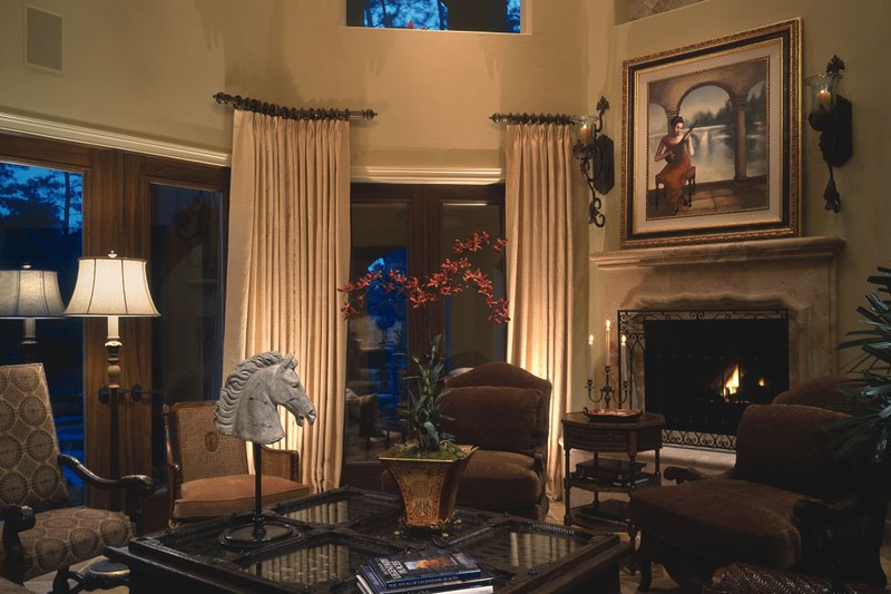 Architectural House Design - Interior - Family Room for Mediterranean House Plan #20-2157 - 4 bed, 5 bath
