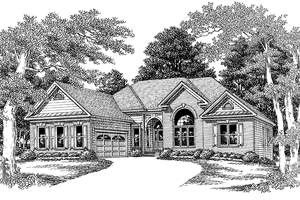 Exterior - Front Elevation 3 for Country House Plan #927-185 - 4 bed, 3 bath
