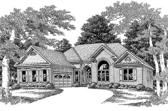 Exterior - Front Elevation 3 for Country House Plan #927-185 - 4 bed, 3 bath