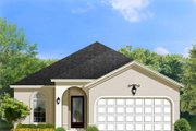 Mediterranean Style House Plan - 3 Beds 2 Baths 1449 Sq/Ft Plan #1058-93 