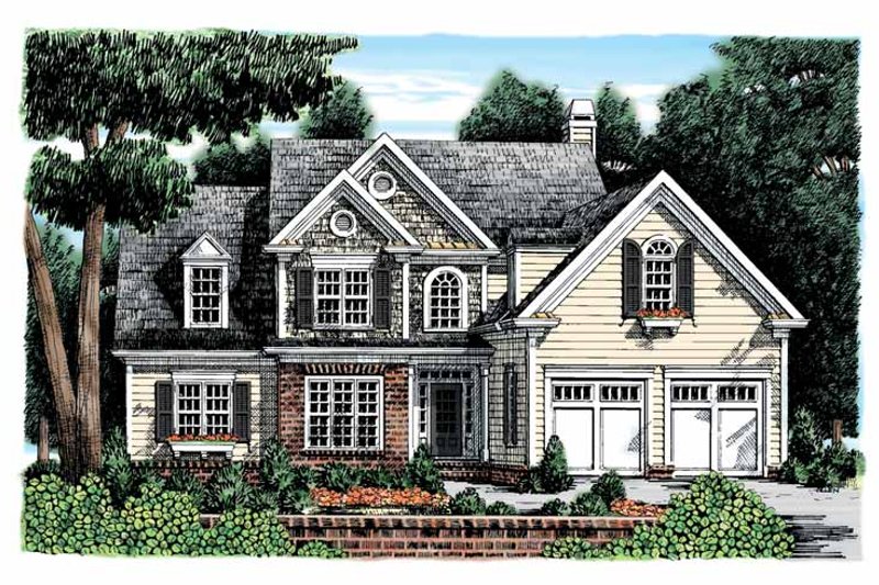 Home Plan - Colonial Exterior - Front Elevation Plan #927-896