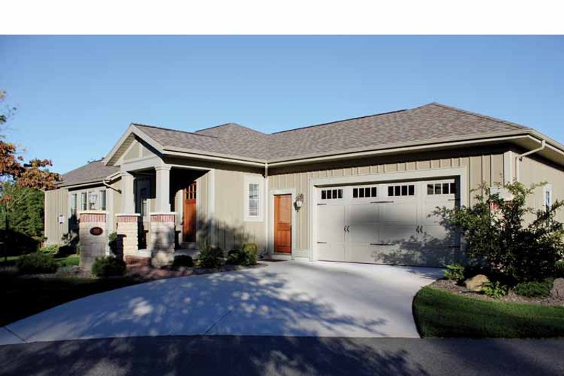 Home Plan - Exterior - Front Elevation 3 for Craftsman House Plan #928-193 - 2 bed, 3.5 bath