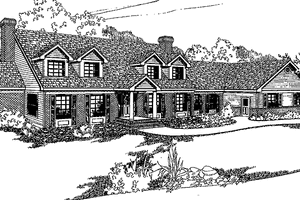 Colonial Exterior - Front Elevation Plan #60-835