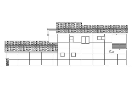 Exterior - Other Elevation 1 for Contemporary House Plan #124-1325 - 4 bed, 4 bath